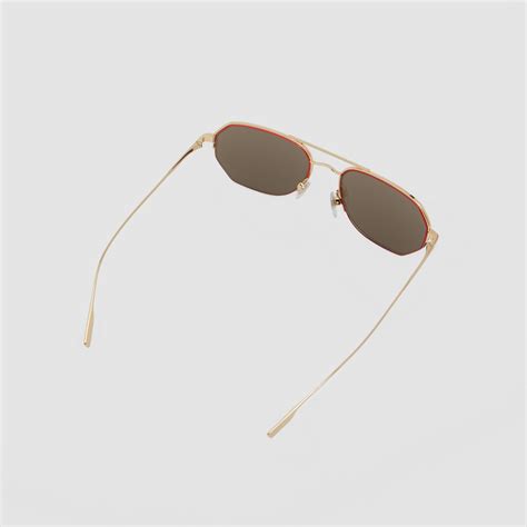 burberry metal frame glasses